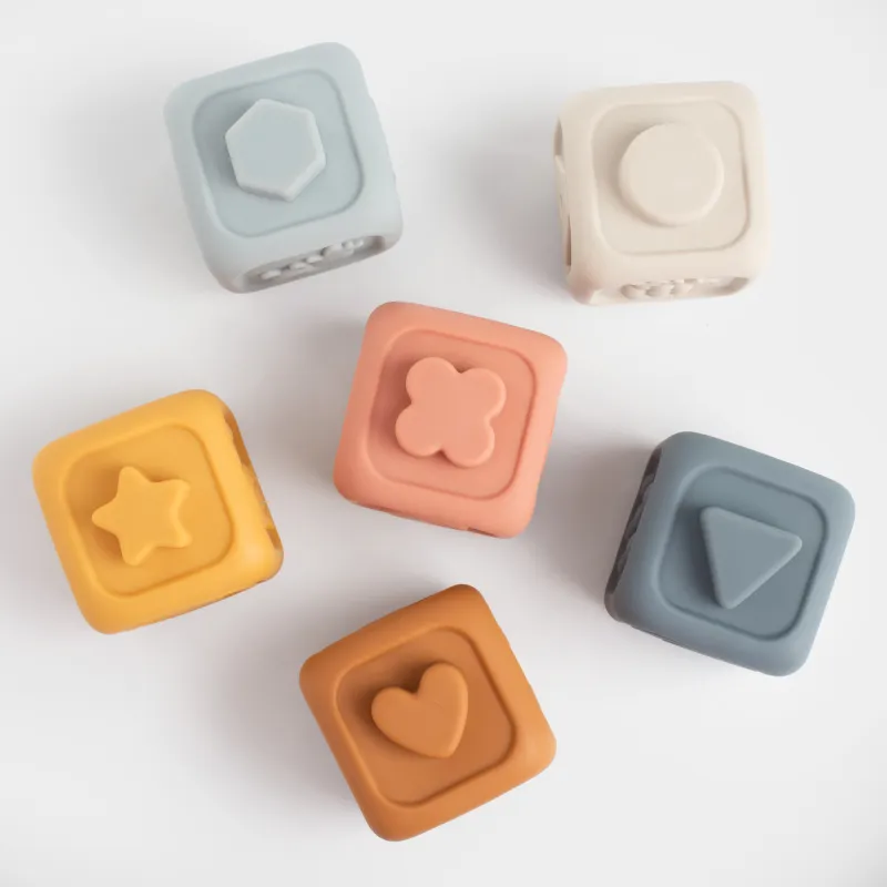 Игрушка-сортер, 6х6 см, 6 пр, развивающая, ПВХ, цветная, Кубики, Kiddy, image-2