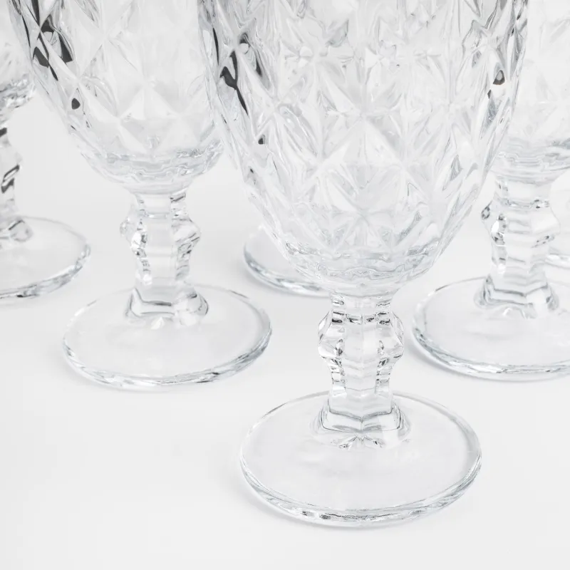 Бокал-кубок для вина, 360 мл, 6 шт, стекло Р, Rhomb, image-1