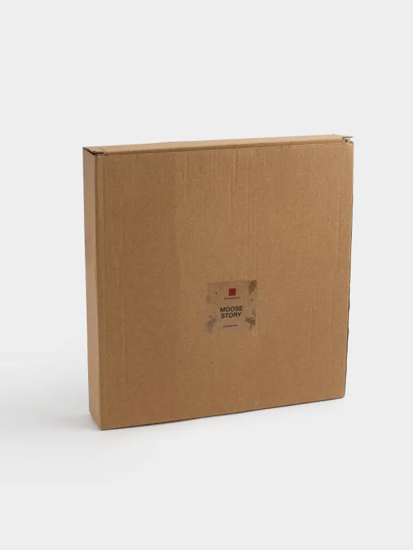 Блюдо, 24х24 см, керамика D, молочно-коричневое, Лось, Moose story, image-5