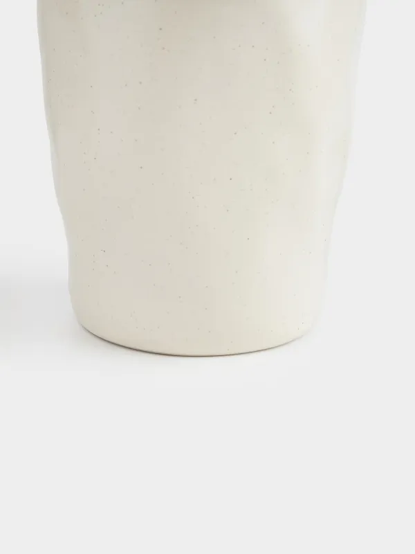 Стакан, 320 мл, Мятый эффект, Crumple creme, image-3