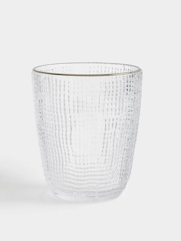 Стакан, 320 мл, с серебристым кантом, Grain silver, image-0