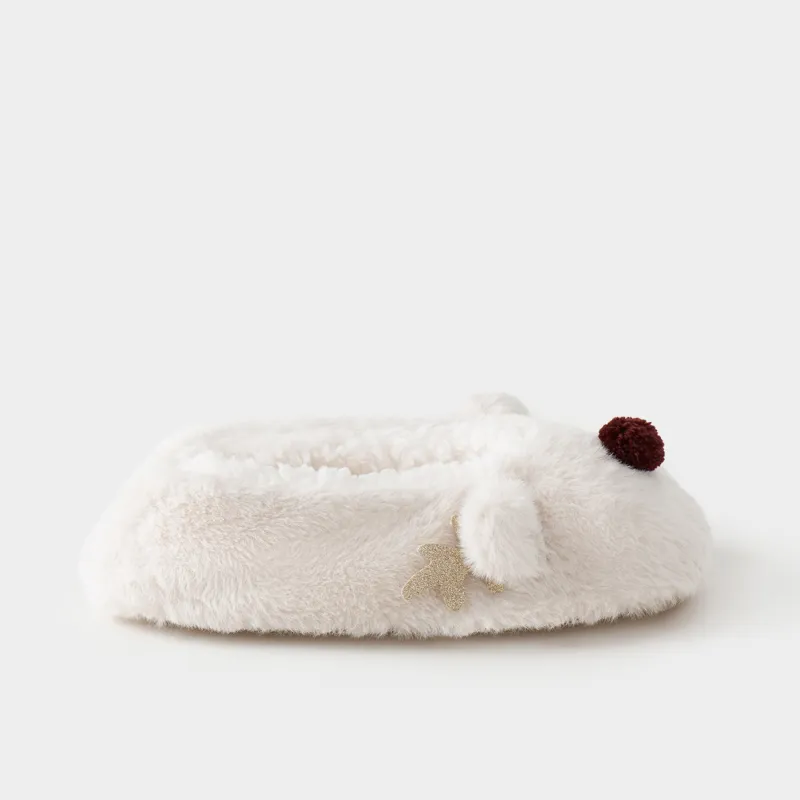 Тапочки-носки женские, искусственный мех/шерпа, Funny warm