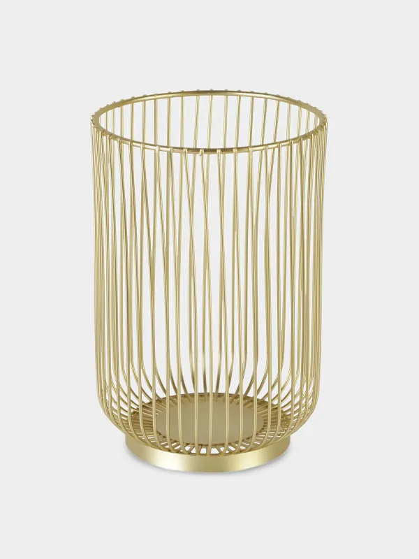 Подставка для кухонных принадлежностей, 18 см, металл, золотистая, Twist gold, image-0