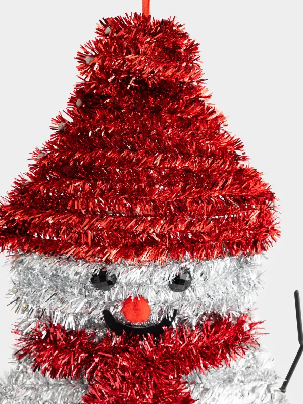 Украшение декоративное, 35 см, подвесное, Снеговик, Tinsel decor, image-1