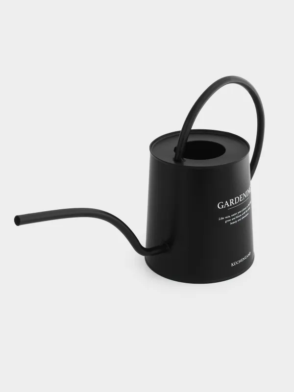 Лейка, 2 л, металл, черная, Gardening, image-1