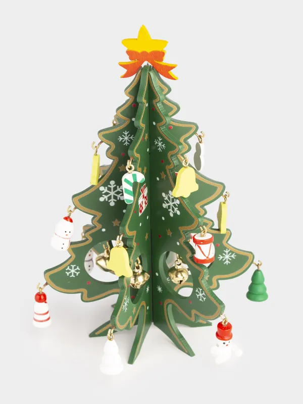 Статуэтка, 18 см, с подвесками, Ель с игрушками, Christmas style, image-3