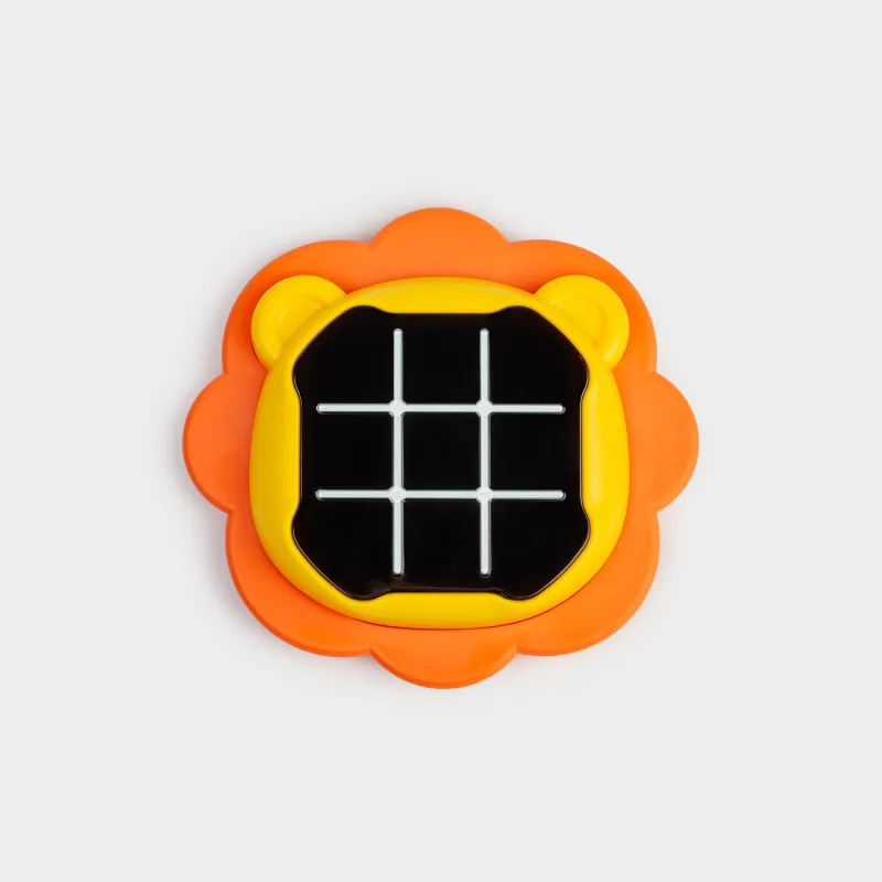 Игрушка развивающая, 14х13 см, электронная, пластик, оранжевая, Крестики-нолики, Лев, Game