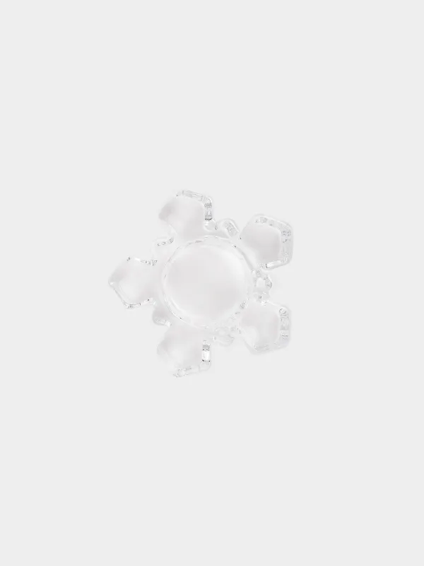 Подсвечник, 9x3 см, для чайной свечи, стекло, Снежинка, Snowfall, image-2