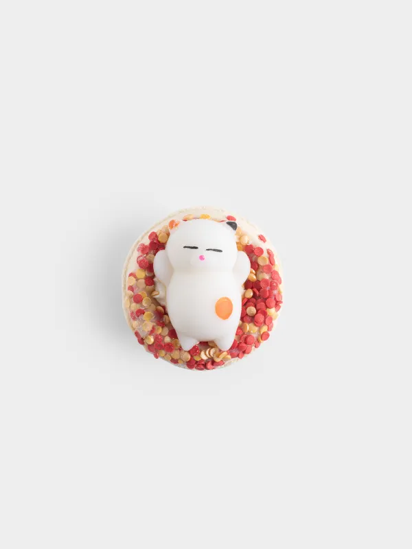 Бомбочка для ванны, с игрушкой, Банан и клубника, Cat, image-0