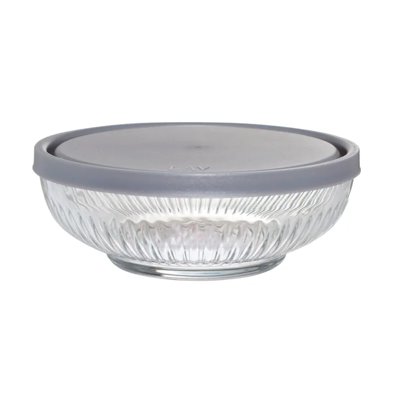 Салатник, 17х6 см, 800 мл, с крышкой, стекло Р/пластик, Madeira, image-0