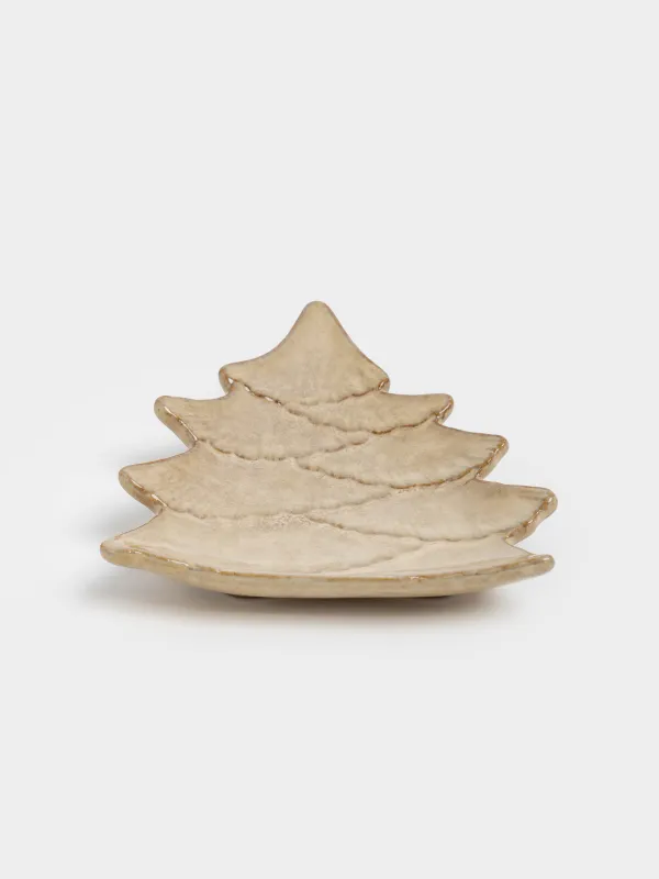 Блюдо, 14х19 см, фарфор P, молочно-коричневое, Ель, Woodland story, image-3