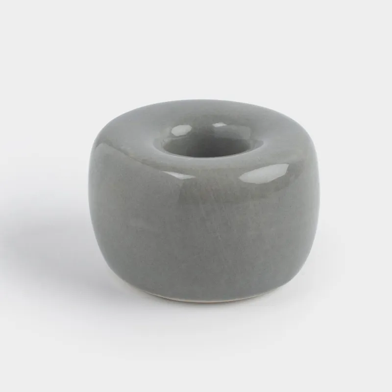 Подставка для зубной щетки, 3 см, фарфор P, серая, Minito