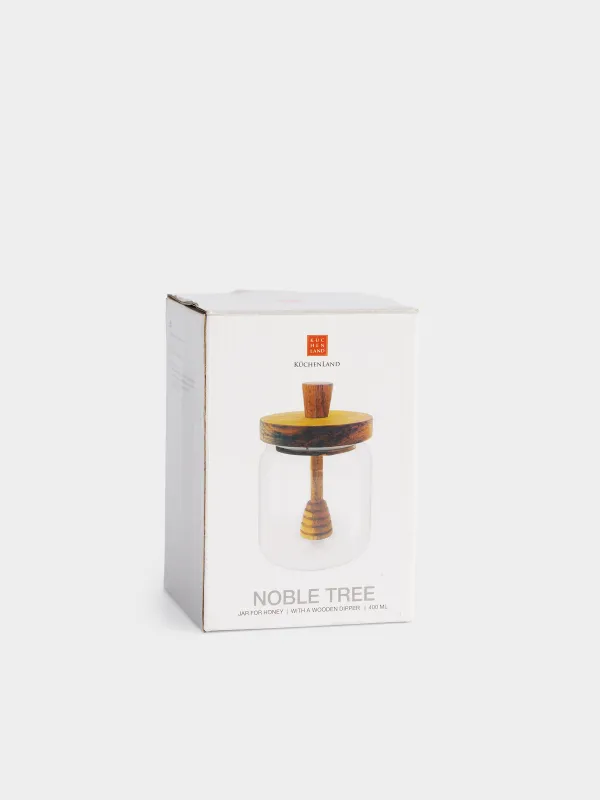 Банка для меда, 400 мл, с ложкой, Noble tree, image-4