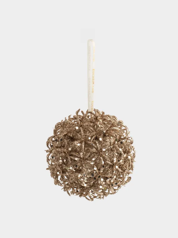 Игрушка елочная, 11 см, Фейерверк, Шар, Hedgehog ball, image-1
