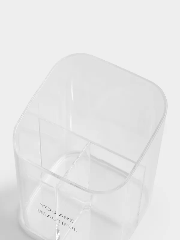 Органайзер для косметики, 8х11 см, 3 отд, пластик, Basic font, image-5