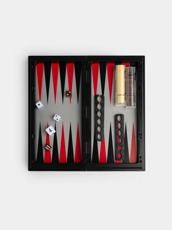 Игра настольная, 25х25 см, шашки/нарды, дорожные, пластик, Hobby light, image-7