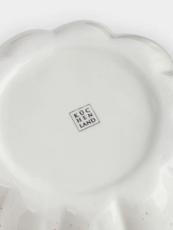 Емкость для хранения, 15х15 см, 970 мл, керамика, молочная, в крапинку, Еж на тыкве, Slight frost, image-4