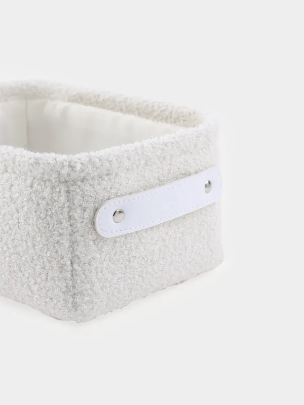 Корзина для хранения, 20х15х10 см, с ручками, Boucle, image-1