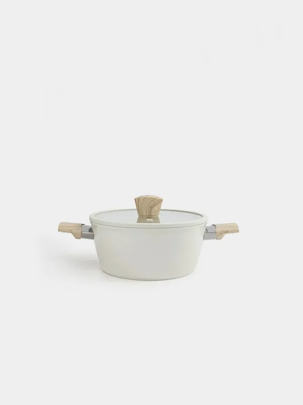Кастрюля, 20 см, 2,3 л, с крышкой, с покрытием, алюминий, молочная, Sentimentality, image-0