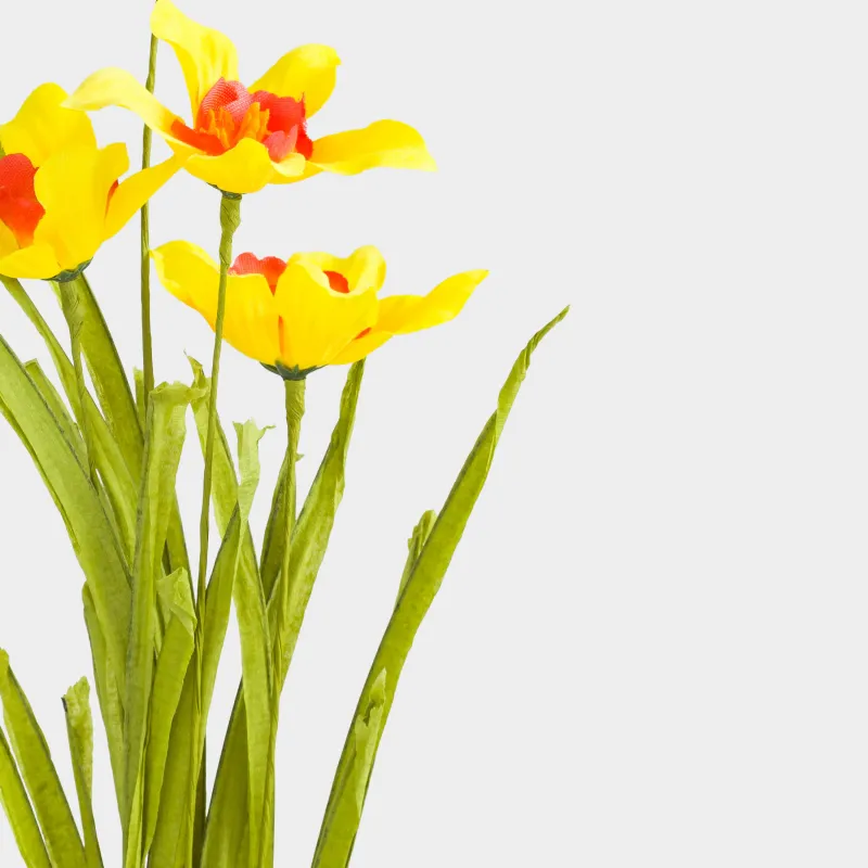 Ветка декоративная, 61 см, Желтые нарциссы, Flower garden, image-3