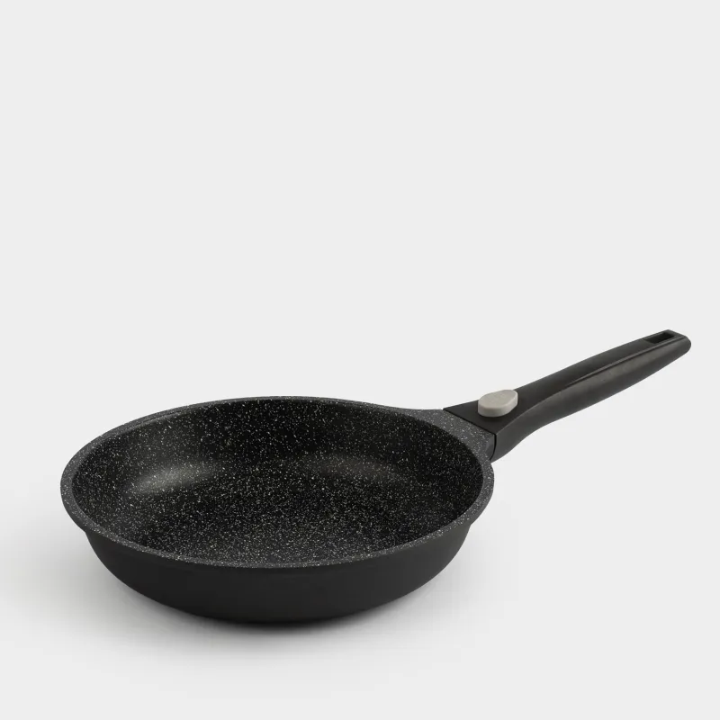 Сковорода, 24 см, съемная ручка, с покрытием, алюминий, Solution 2