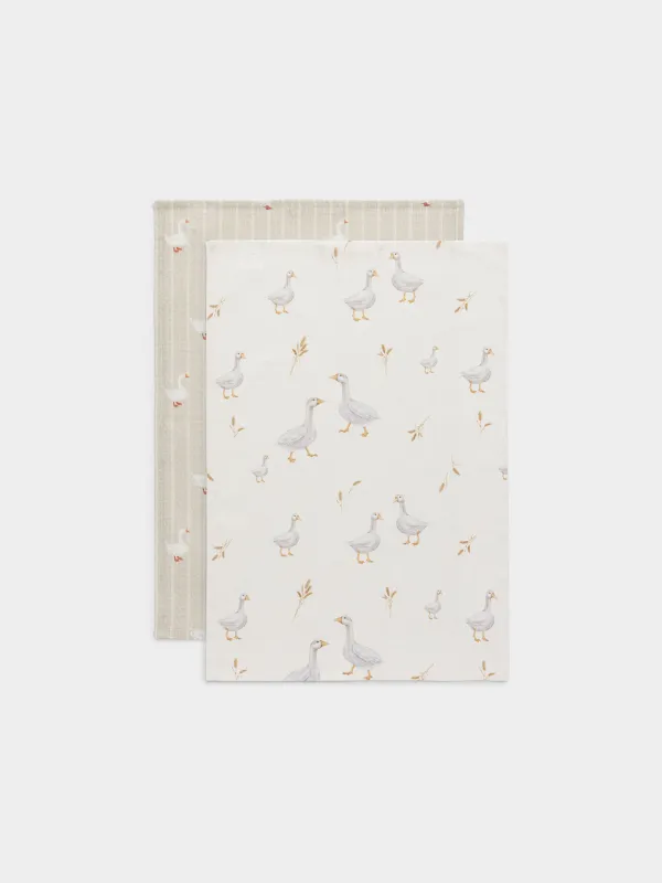 Полотенце кухонное, бежевое, Poultry, image-0