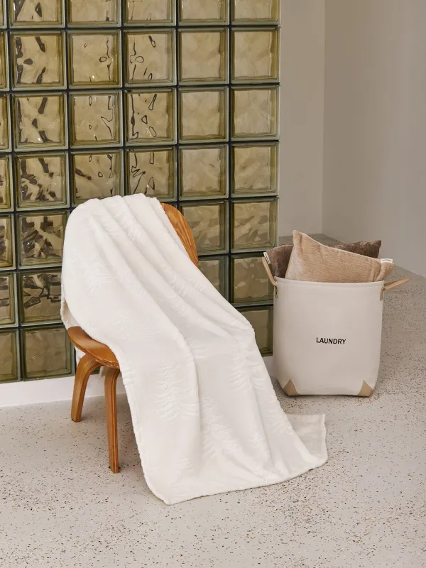 Плед, 130х170 см, фланель, молочный, Ели, Flannel, image-4