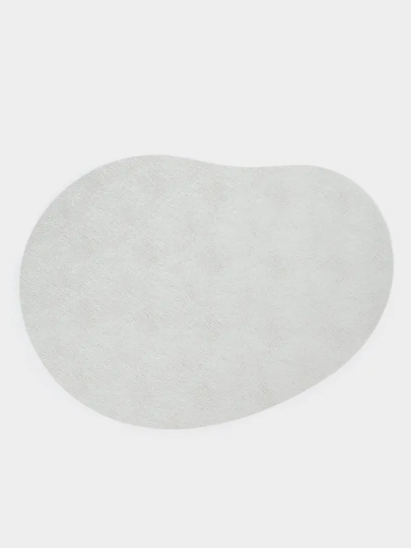 Салфетка под приборы, 32х43 см, ПВХ, двусторонняя, фигурная, серебристая/шампань, Rock, image-2