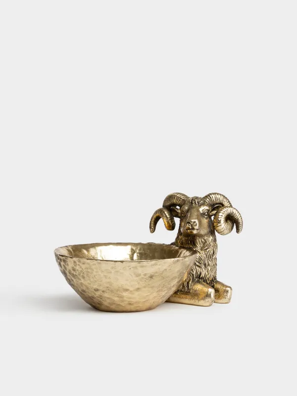 Конфетница, 21х15 см, Козел, Goat gold, image-0