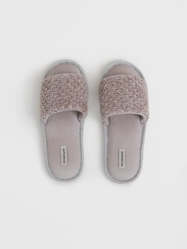 Тапочки женские, Chenille, image-1