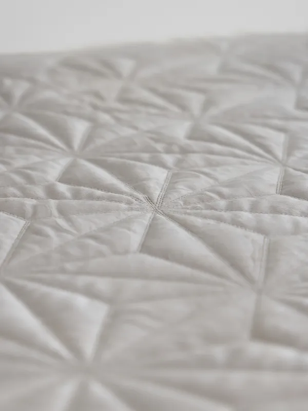 Покрывало, 220х240 см, стеганое, вельвет/микрофибра, бежевое, Toulouse, Stitch velvet, image-4