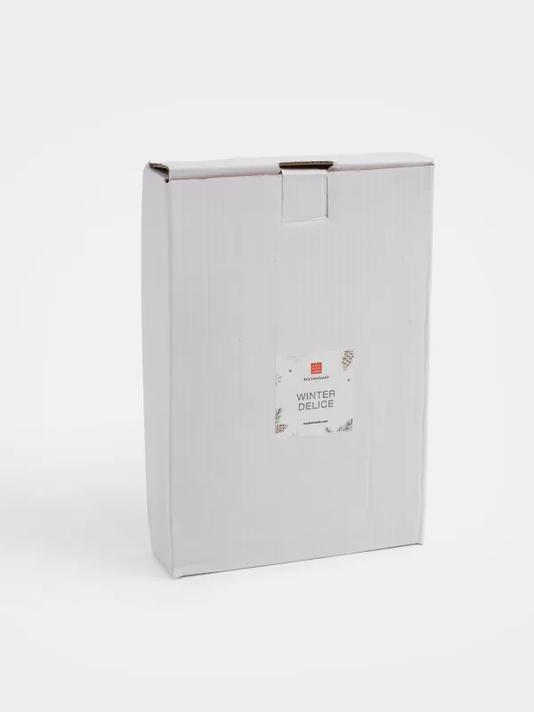 Блюдо декоративное, 22x12 см, металл, коричнево-золотистое, Шишка, Winter delice, image-5