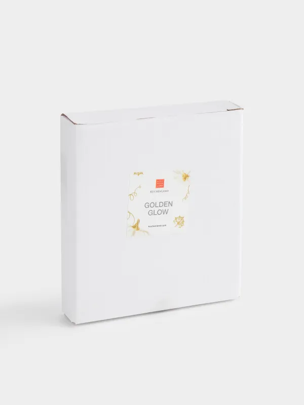 Блюдо, 15 см, керамика, молочно-золотистое, Тыква, Golden glow, image-5