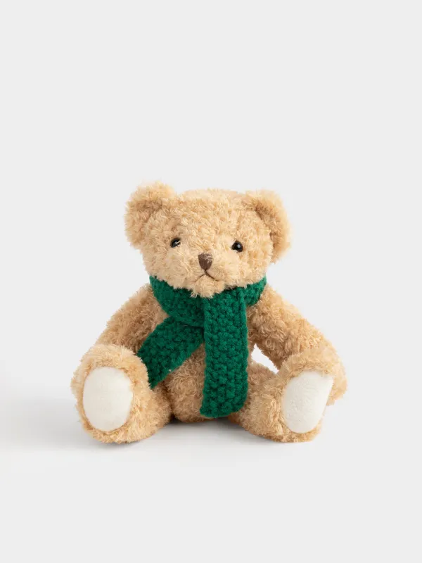 Игрушка, 25 см, мягкая, с подвижными лапами, полиэстер, коричневая, Мишка, Bear, image-0