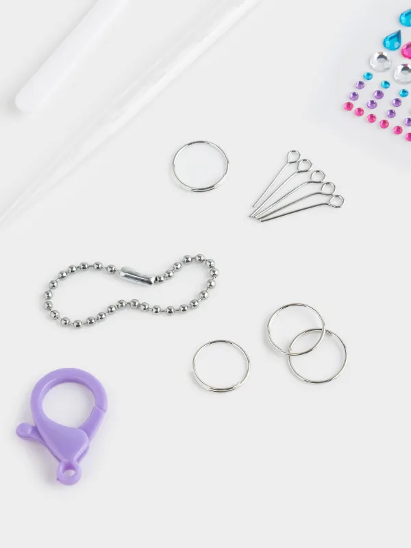 Набор для творчества, 4 пр, кварцевая живопись, гипс, Брелоки, Creative, image-2