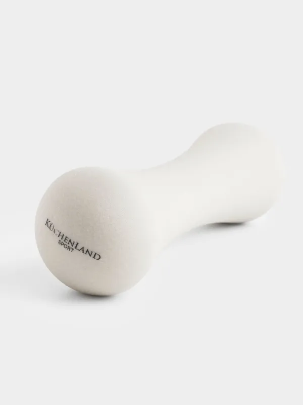 Гантель для фитнеса, 1 кг, металл/ПВХ, бежевая, Sport, image-2