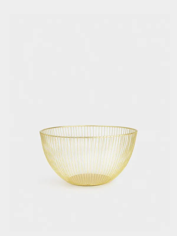 Корзина для фруктов, 25 см, Twist gold, image-0
