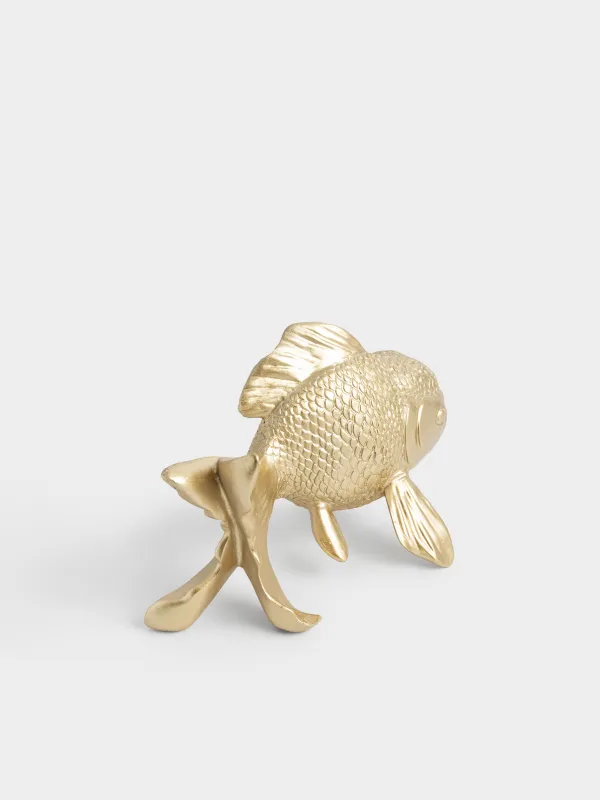 Статуэтка, золотистая, Goldfish, image-4
