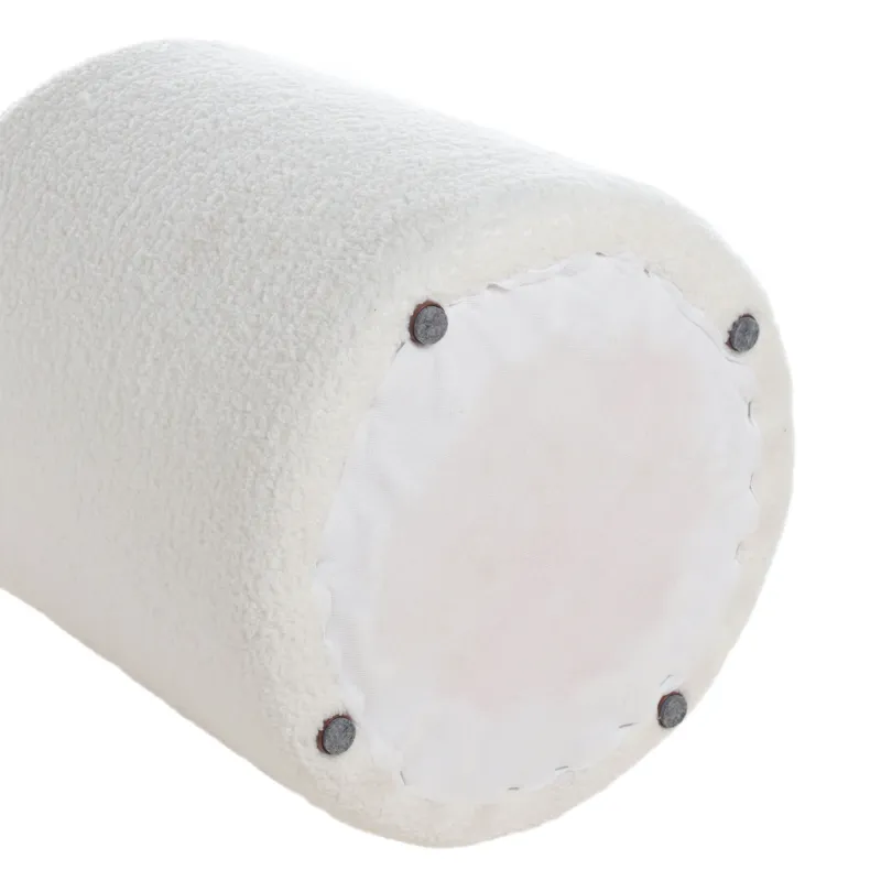 Пуфик, 37х43 см, букле, молочный, Boucle, image-2