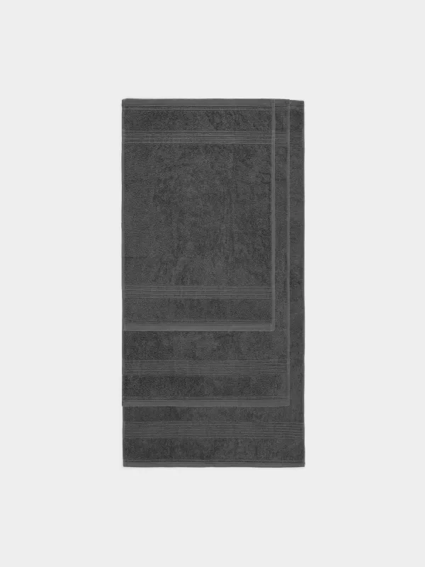 Комплект полотенец, 40х60/50х90/70х140 см, 3 шт, хлопок, графитовый, Natural cotton, image-1