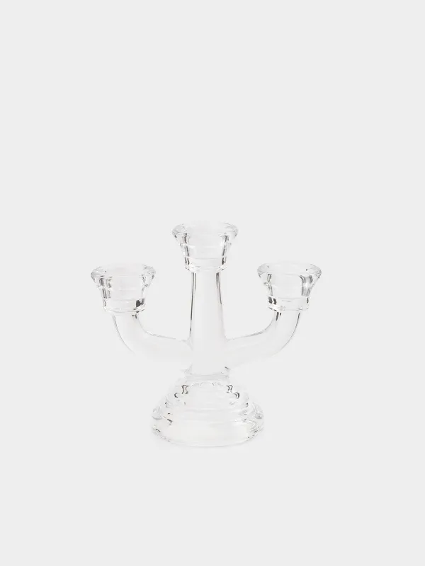 Подсвечник, 13 см, для тонких свечей, Clear, image-0
