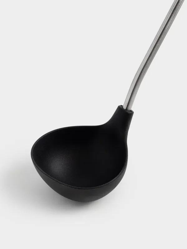 Половник, 36 см, силикон/сталь, черный, Nova black, image-2