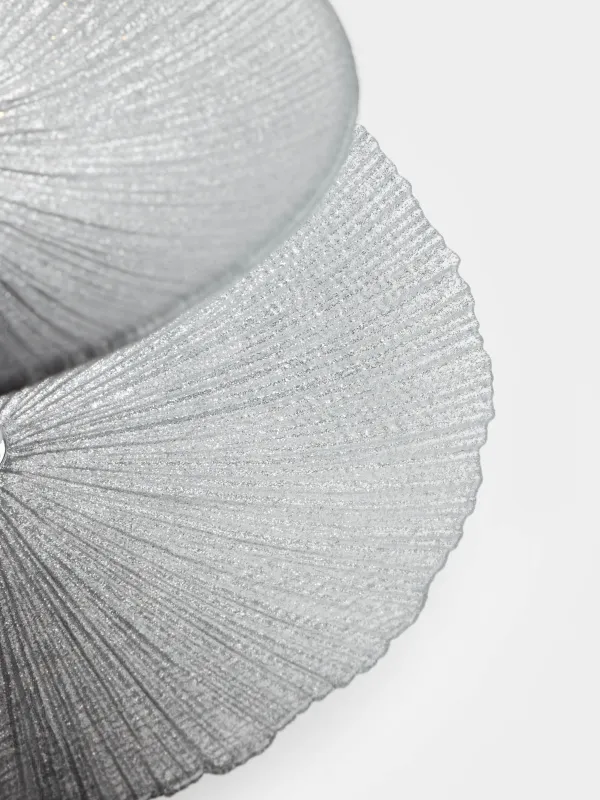 Подставка для пирожных, 16х21/24 см, 2 яруса, стекло/металл, серебристо-серая, Angle, image-1