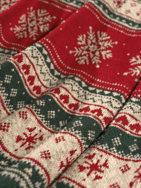 Плед, 130х170 см, хлопок, молочно-коричневый, Скандинавские узоры, Lapland print, image-4