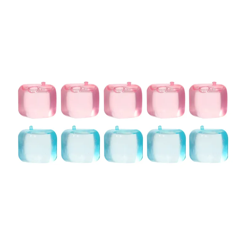 Набор кубиков для охлаждения напитков, 10 шт, пластик, розовый/голубой, Cool party, image-0