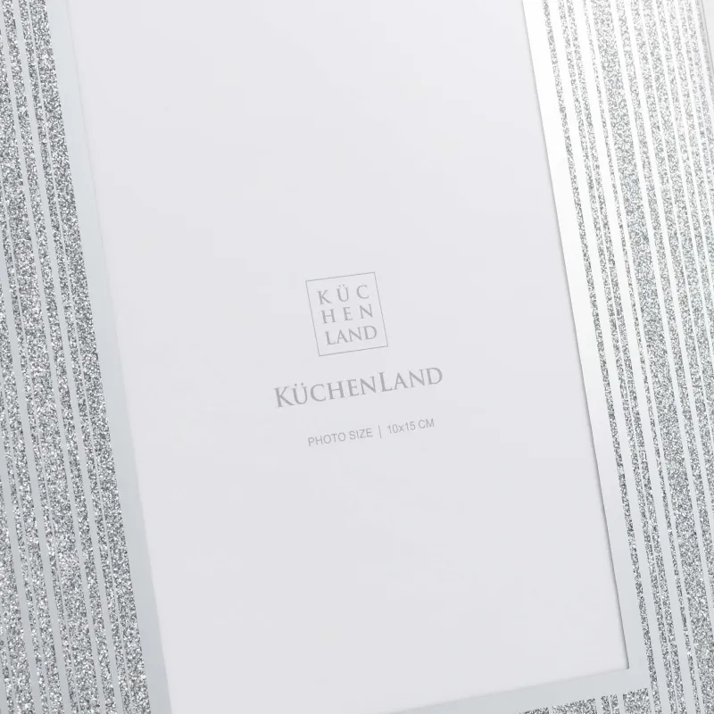 Фоторамка, 17х22 см, стекло, серебристая, Actress, image-2