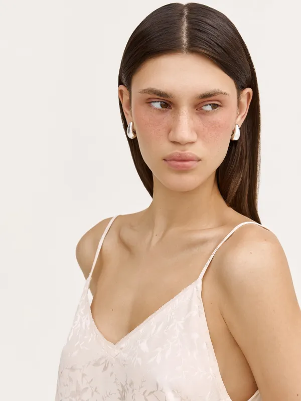 Серьги-пусеты, 2 см, 2 шт, CCB пластик, серебристые, Jewelry, image-5