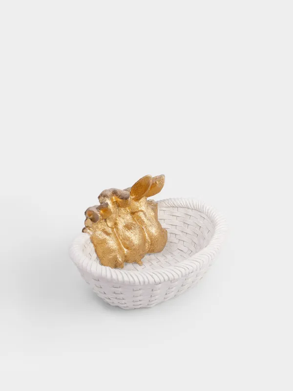 Конфетница, 27х16 см, Кролики в корзине, Rustic Easter, image-2