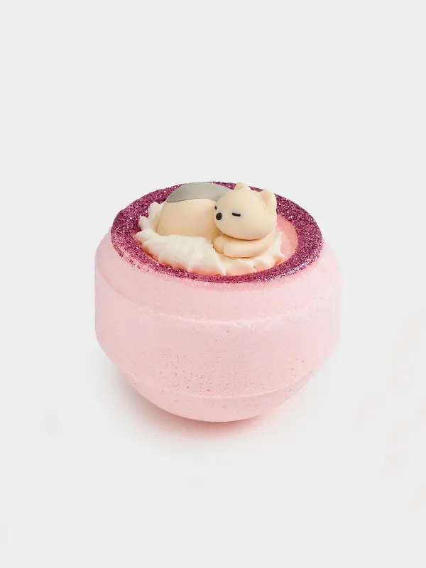 Бомбочка для ванны, 130 гр, с игрушкой, розовая, в ассортименте, Тутти-фрутти, Friends spa, image-1