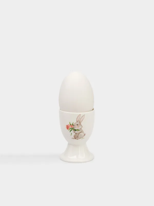 Подставка для яйца, 7 см, Кролик с букетом, Easter Kids, image-3